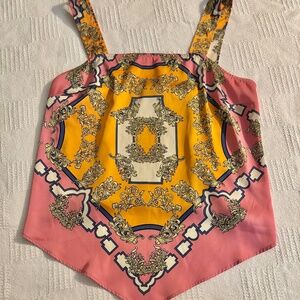 Rachel Zoe Sleeveless Top Multi Color Sz Small